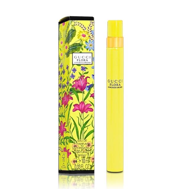 【GUCCI 古馳】Flora Gorgeous Orchid 華麗蘭花之約女性淡香精 10ML 噴式(專櫃公司貨)