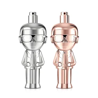 【KARL LAGERFELD 卡爾】時尚大帝·流光金/極光銀男女淡香精100ml-任選(專櫃公司貨)
