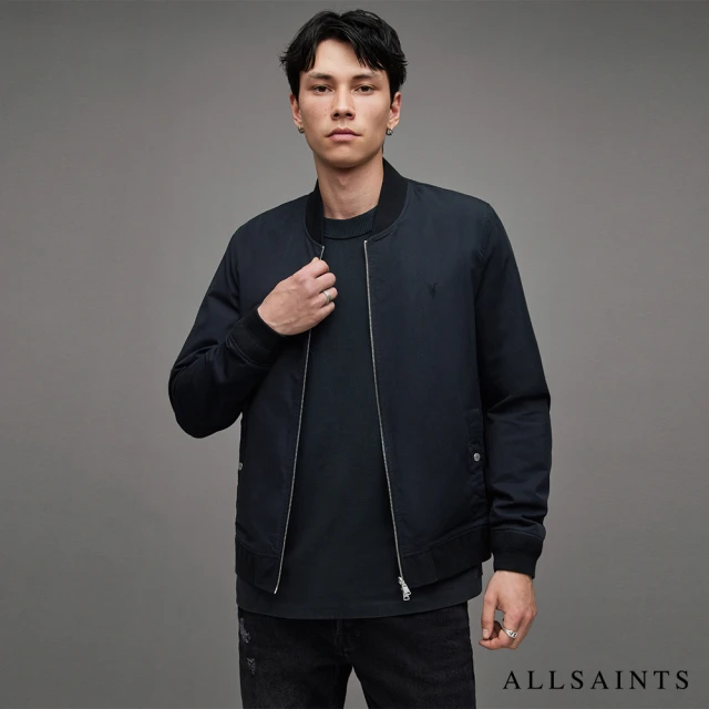 ALLSAINTS BASSETT 正反兩穿飛行員外套BLACK/COMMAND BLUE(常規版型)