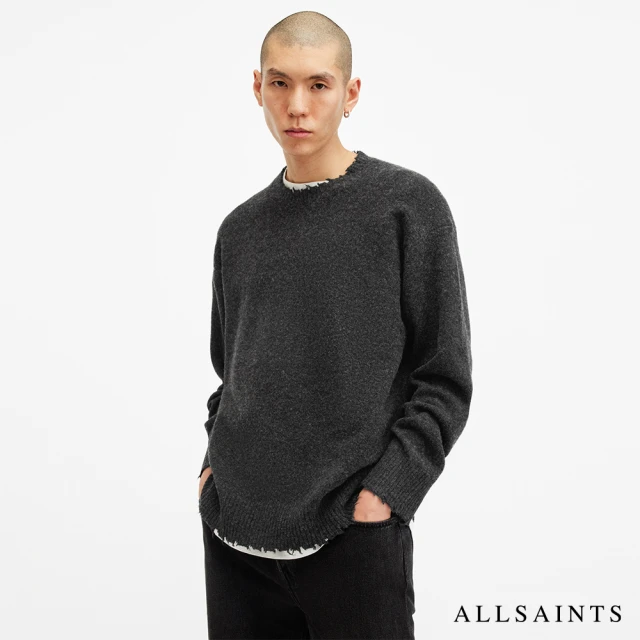 ALLSAINTS LUKA 針織上衣Cinder Black Marl(常規版型)