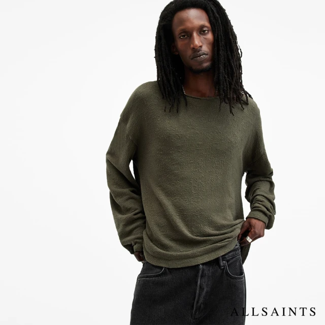 ALLSAINTS SEARS 長袖T恤NEO GREEN(寬鬆版型)