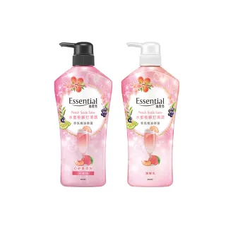 【逸萱秀】香氛精油洗髮精/潤髮乳水蜜桃蘇打清酒(700MLx2入)