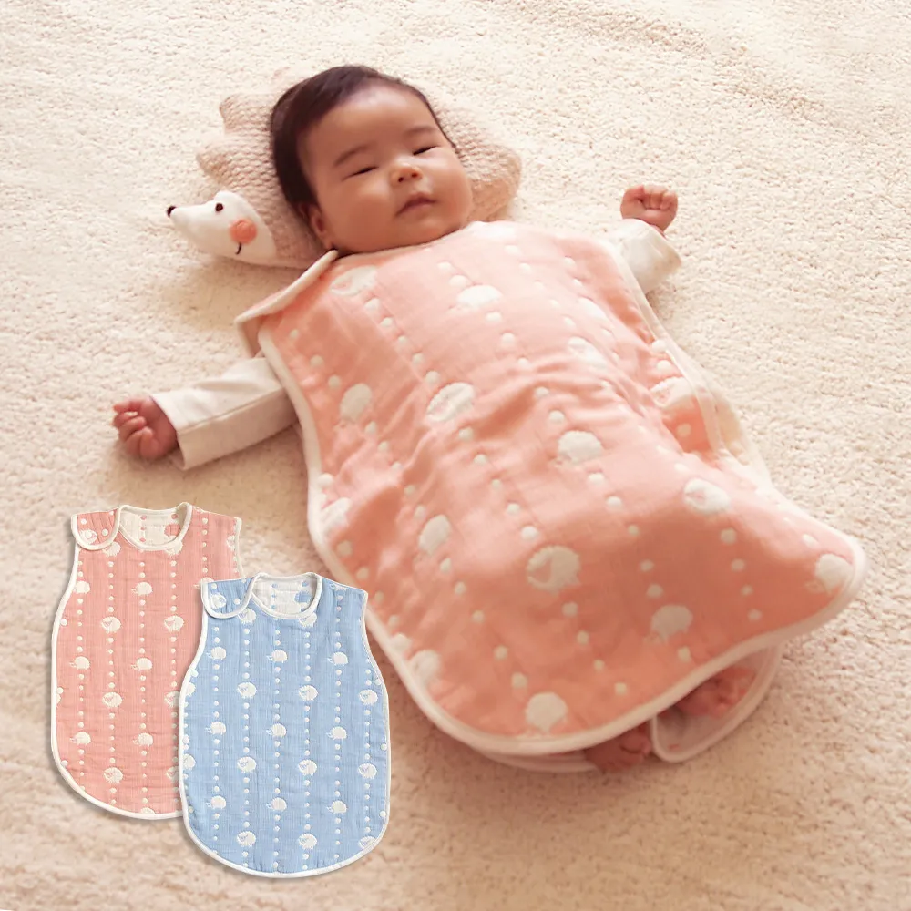 【Hoppetta】六層紗可愛動物防踢背心防踢被(日本製冬暖夏涼四季款)