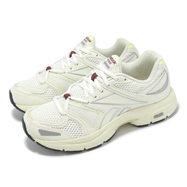 REEBOK 休閒鞋 Premier Road Plus VI 女鞋 米白 網布 緩衝 復古跑鞋(100204589)