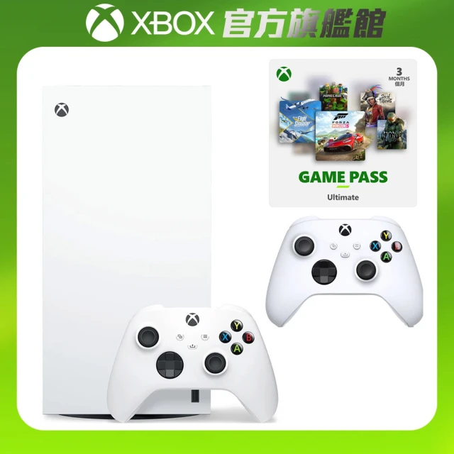 Microsoft 微軟 Xbox Series X 1TB 遊戲主機+《冰雪白+控制器+Game Pass Ultimate》超值組