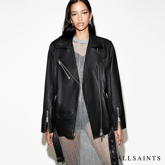 ALLSAINTS BILLIE 寬鬆羊皮騎士皮衣Black(寬鬆版型)