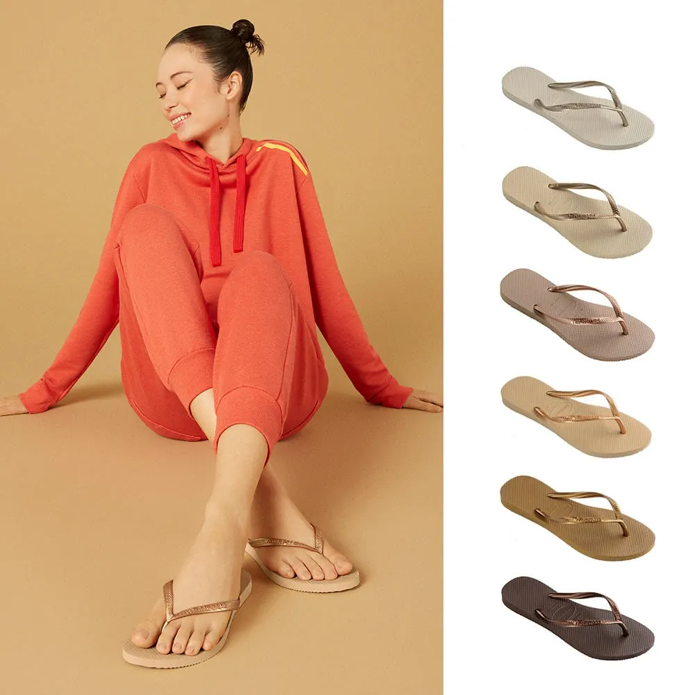 【havaianas 哈瓦仕】拖鞋 夾腳拖 細帶 Slim 女鞋 共11款(哈瓦士)