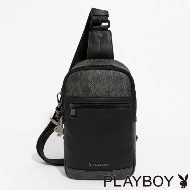 PLAYBOY 下沉式斜背包 Frank系列(黑色)品牌優惠