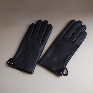 【米蘭精品】現貨+預購 真皮手套鹿皮手套(冬季加絨加厚保暖防風高檔男配件2色74im21)