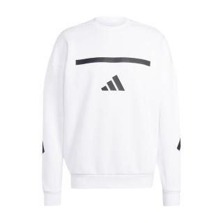 【adidas 愛迪達】M Z.N.E. CRW 男 長袖 上衣 圓領 寬鬆 運動 訓練 休閒 舒適 白(JF2451)