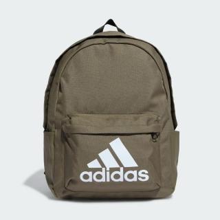 【adidas 愛迪達】CLSC BOS BP 後揹包 雙肩包 運動 LOGO 休閒 軍綠(HR9810 ∞)
