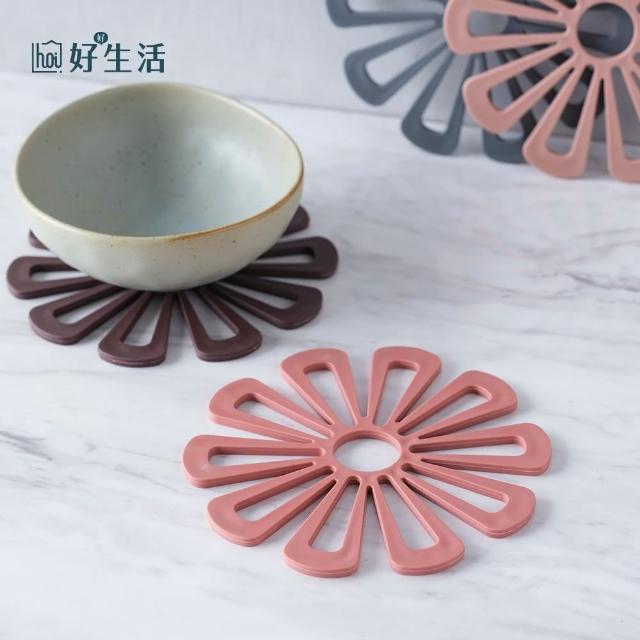【hoi! 好好生活】可掛式-矽膠隔熱墊-16cm(多色可選)