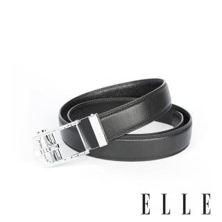 【ELLE HOMME】品牌自動扣皮帶/男士皮帶-鏤空浮雕(白金/玫金)