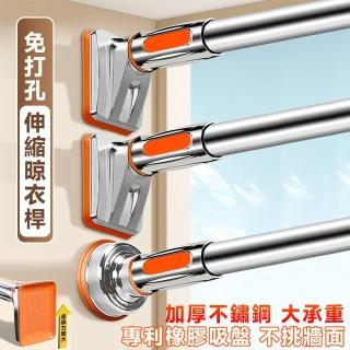 【匠藝家居】伸縮桿 晾衣桿 窗簾桿 支撐桿 浴簾桿 掛衣桿 門簾伸縮桿(0.58-0.8米 25管徑不鏽鋼)