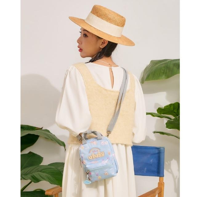 【OUTDOOR】迪士尼Disney-ufufy手機側背包-藍色 ODDY24A02BL