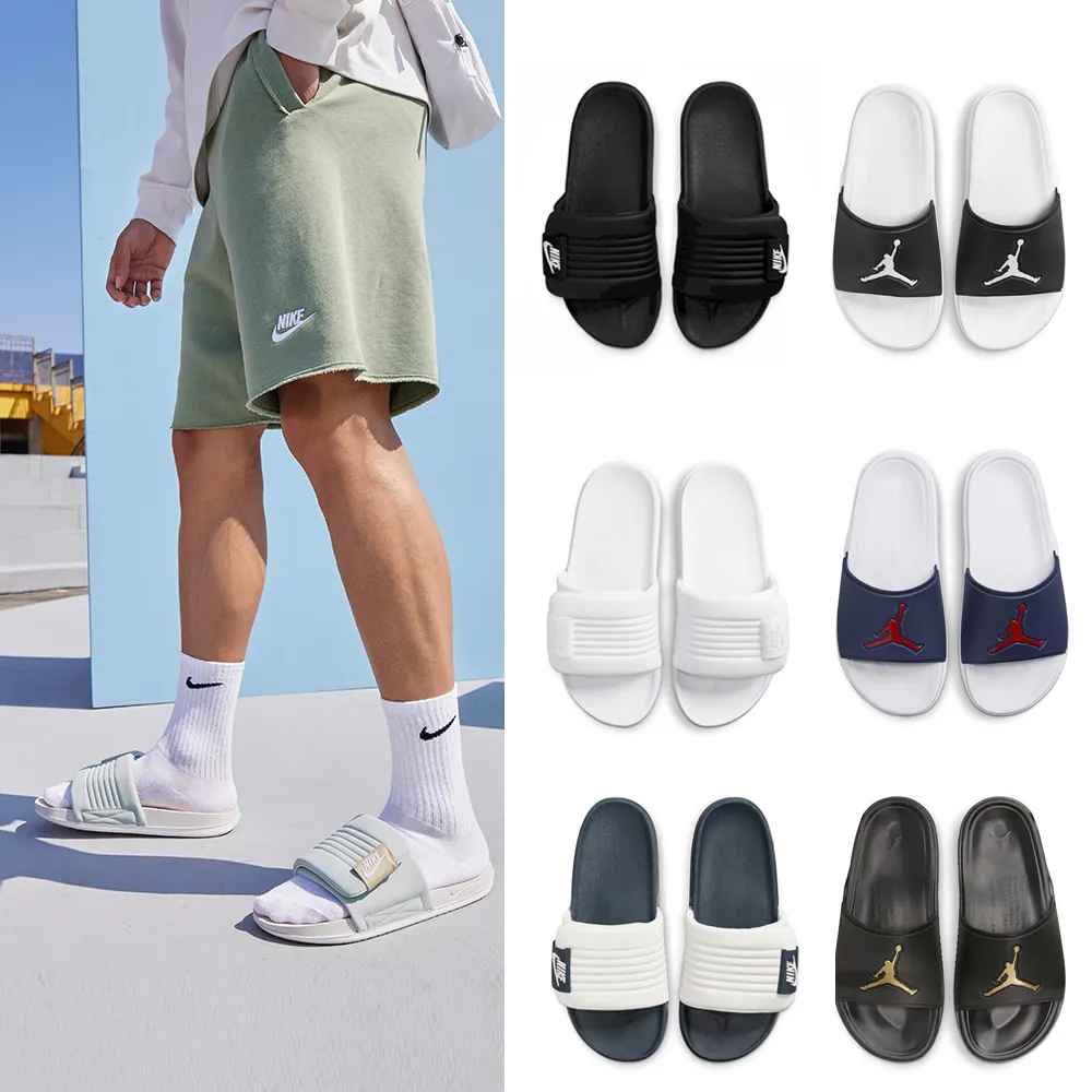 【NIKE 耐吉】拖鞋 涼鞋 海綿 魔鬼氈 OFFCOURT ADJUST SLIDE 防水 男 女 黑白 多款(DV1033-002&)