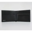 【BALLY】BALLY Pennant三角旗印花塗層皮革4卡短夾(黑)
