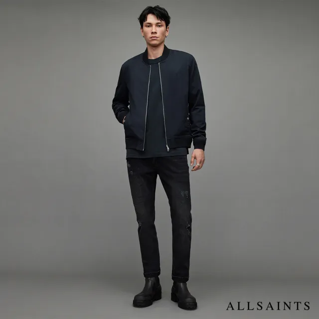 【ALLSAINTS】BASSETT 正反兩穿飛行員外套BLACK/COMMAND BLUE MJ025Y(常規版型)