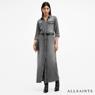 【ALLSAINTS】BLAIR 牛仔洋裝Washed Black W223DB(修身版型)