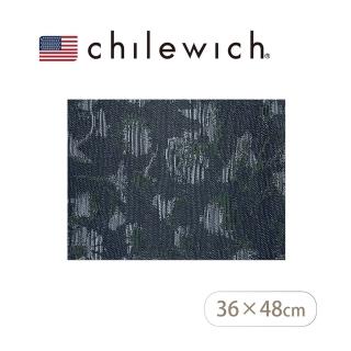 【Chilewich】花園方形餐墊36X48cm-靛藍(美國紐約時尚餐地墊首選)