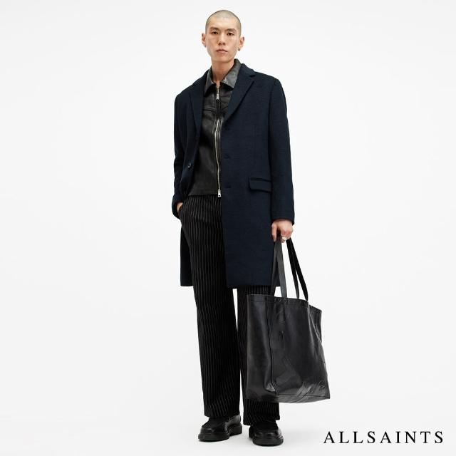 【ALLSAINTS】HAL 羊毛大衣NITE BLUE M005OZ(常規版型)