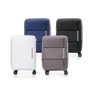 【Samsonite 新秀麗】20吋 INTERLACE 可擴充大容量輕量PP防盜拉鍊行李箱/登機箱/旅行箱(多色可選)