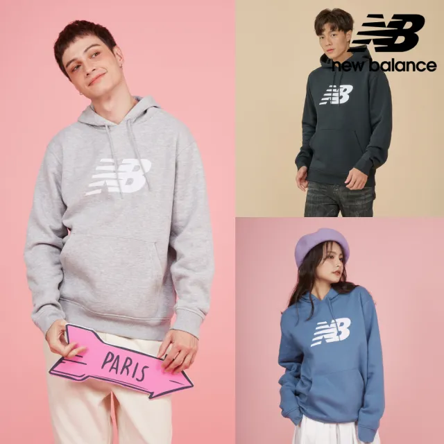 【NEW BALANCE】NB 刷毛帽T/連帽上衣_男款/女款_MT43904AG_MT43904BK(美版 版型偏大)