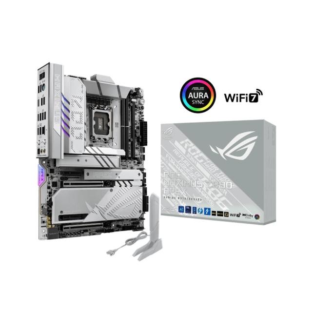 【ASUS 華碩】ROG MAXIMUS Z890 APEX 極限超頻玩家板白色PCB外觀 WIFI7主機板