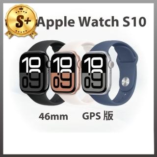 【Apple】S+級福利品 Apple Watch S10 GPS 46mm(鋁金屬錶殼搭配運動型錶帶)