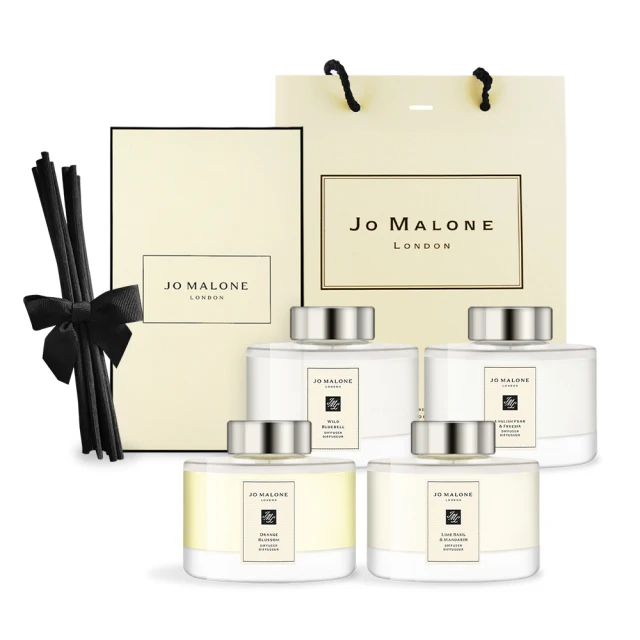 Jo Malone 擴香165ml+品牌提袋-多款可選(英國梨與小蒼蘭/青檸羅勒葉/藍風鈴/橙花-國際航空版)