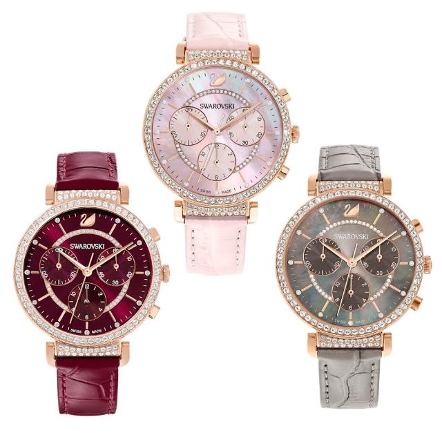 【SWAROVSKI 施華洛世奇】Passage Chrono 計時腕錶-36mm(5580348、5580352、5580345)