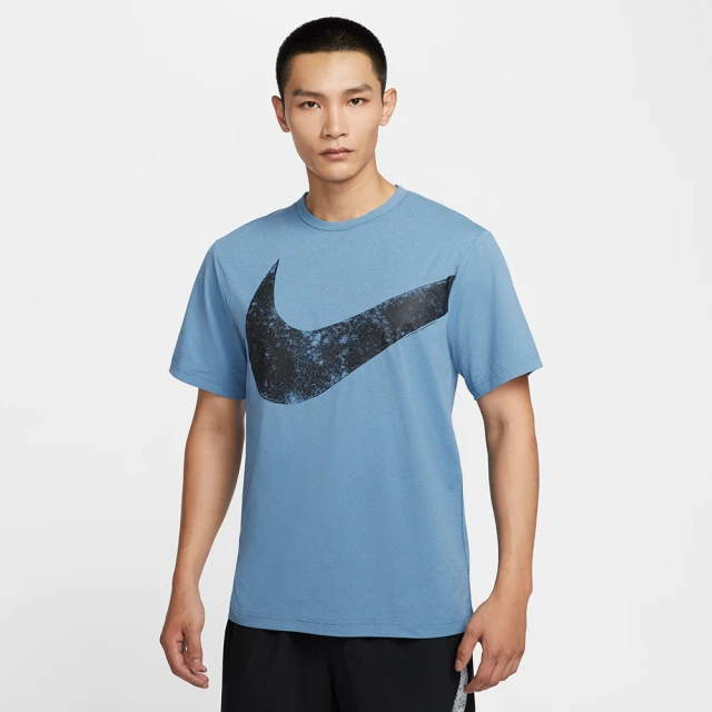 NIKE 耐吉 短袖上衣 男款 運動 AS M NK DF HYVERSE SWOOSH TOP 藍 FZ1065-429