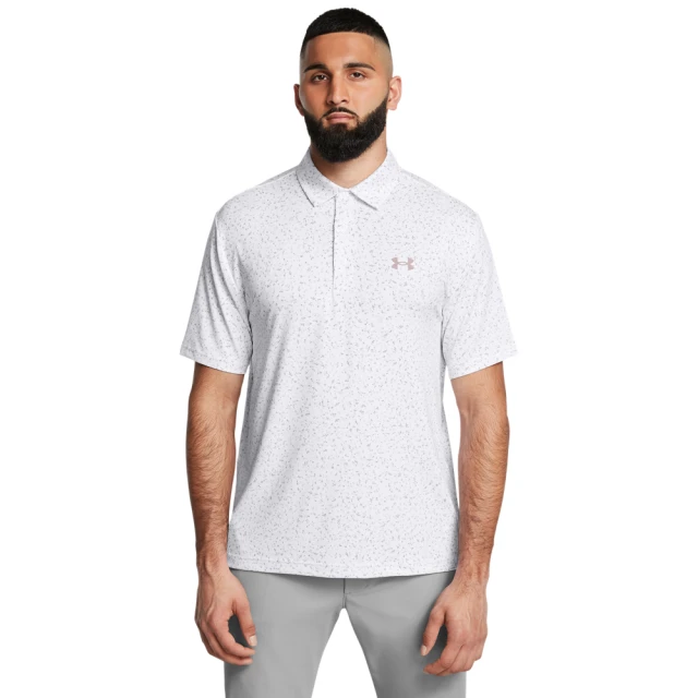 UNDER ARMOUR UA 男 Playoff 印花短POLO_1378677-112(白色)