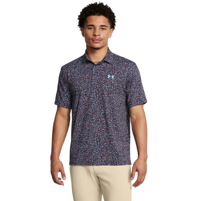 UNDER ARMOUR UA 男 Playoff 印花短POLO_1378677-420(藍紫色)