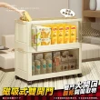 【Ashley House】齊藤折疊巨型收納櫃60面寬223L磁吸雙開門五層收納櫃-附滑輪(摺疊箱 收納箱 廚房收納櫃)
