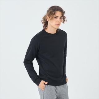 【GIORDANO 佐丹奴】男裝素色圓領大學TEE(09 標誌黑)