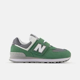 【NEW BALANCE】NB 574 童鞋 休閒鞋 復古鞋 運動鞋 親子鞋 中大童 綠色(PV574ESA-W)