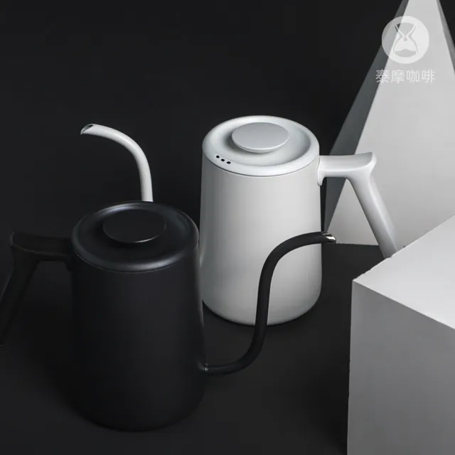 【TIMEMORE 泰摩】泰摩咖啡 魚Pure-黑色(垂直穩定水流 咖啡手沖壺 304不鏽鋼)