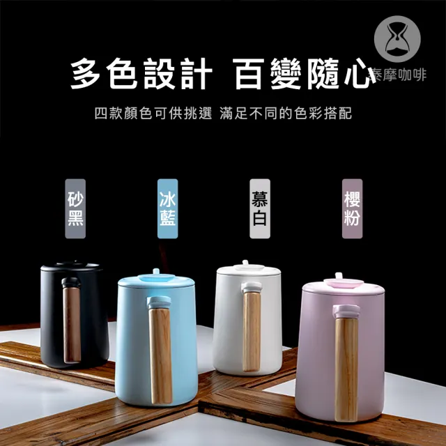 【TIMEMORE 泰摩】泰摩咖啡 魚Youth-黑色(垂直穩定水流 咖啡手沖壺 304不鏽鋼)