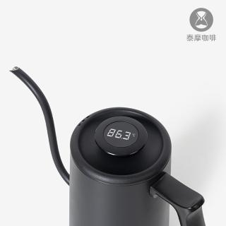 【TIMEMORE 泰摩】魚Pure手沖壺黑色+小T電子溫度計黑色(咖啡手沖壺 304不鏽鋼 咖啡溫度計 數位溫度計)