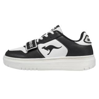 【KangaROOS】美國袋鼠鞋 女 ARENA美式休閒鞋/運動/穿搭/生活 黑白(KW41358)