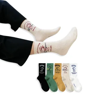 【哈囉喬伊】韓國襪子 史努比牛仔造型加長中筒襪 女襪 N41(正韓直送 韓妞必備 棉襪 長襪 韓國少女襪)