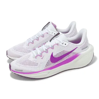 【NIKE 耐吉】慢跑鞋 Air Zoom Pegasus 41 GS 大童 女鞋 白 桃紅 小飛馬 運動鞋(FN5041-104)