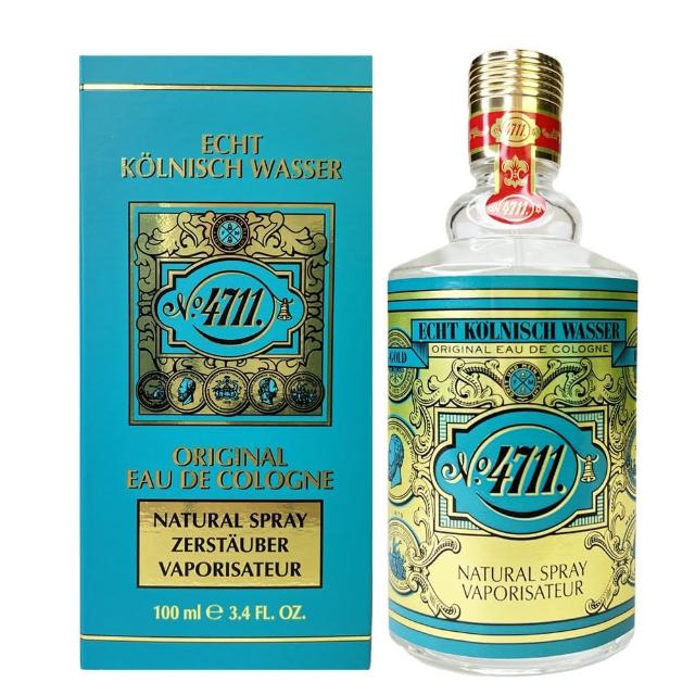 【4711 科隆之水】Original Eau de Cologne 4711經典中性古龍水100ml 噴式(專櫃公司貨)