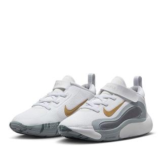 【NIKE 耐吉】運動鞋 童鞋 中童 兒童 魔鬼氈 ISOFLY PS 白灰金 FQ7670-100