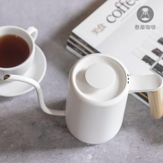 【TIMEMORE 泰摩】魚Youth手沖壺白色+小T電子溫度計白色+日製濾紙01/02各1包(咖啡手沖壺數位溫度計)