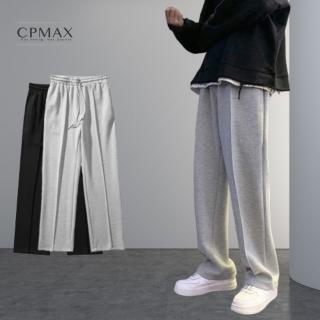 【CPMAX】韓國寬鬆墜感直筒棉褲(加絨褲 寬鬆直筒褲 刷毛休閒長褲 韓版潮流棉褲 P168)