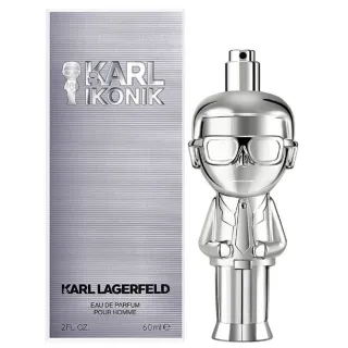 【KARL LAGERFELD 卡爾】Karl Lagerfeld Ikonik 時尚大帝 • 極光銀男性淡香精 60ml(專櫃公司貨)