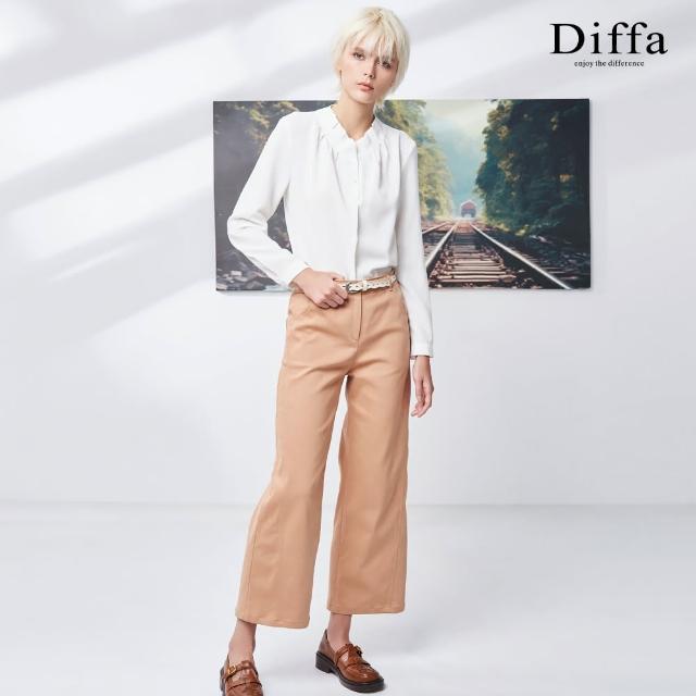 【Diffa】美型剪裁設計修身長褲-女