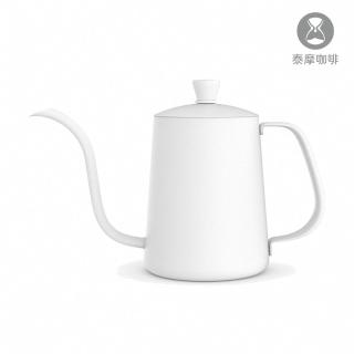 【TIMEMORE 泰摩】魚03手沖壺 白600ML 垂直穩定水流(咖啡手沖壺 304不鏽鋼)